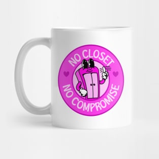 No Closet No Compromise - Cute Pink Cartoon Mug